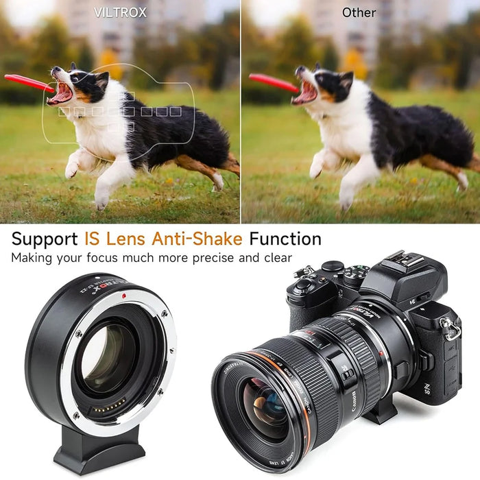 VILTROX EF-Z2 For Canon EF to Nikon Z Mount 0.71X Auto Focus Camera Lens Mount Adapter - 6