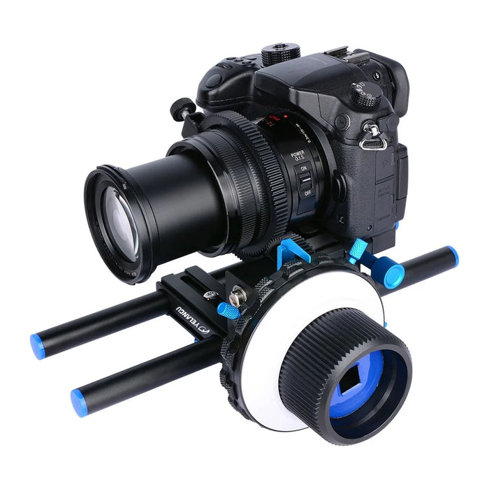 YELANGU F3 A/B Stop Follow Focus Rig Adjustable Gear Ring for Canon Nikon DSLR Video Camera with 52mm-86mm Lenses - 3