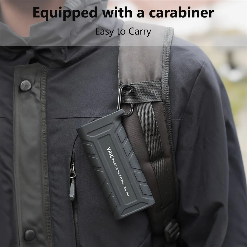 High-Speed Card Reader Portable Storage Box for SD / TF Cards Action Camera Phone Tablet Data Transfer - 7