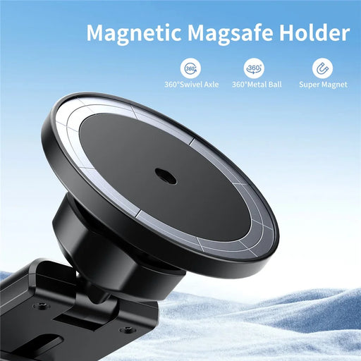 VRIG MG-22 Compatible with Magsafe Magnetic Mount with GoPro Adapter Dual-Axis Phone Stand - 2