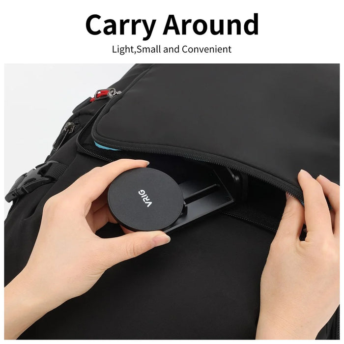 VRIG MG-22 Compatible with Magsafe Magnetic Mount with GoPro Adapter Dual-Axis Phone Stand - 7