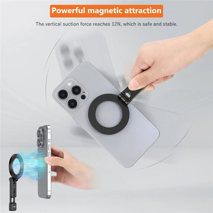 VRIG MG-26 Compatible with MagSafe Magnetic Portable Stand Foldable Aluminum Alloy Mount - 5
