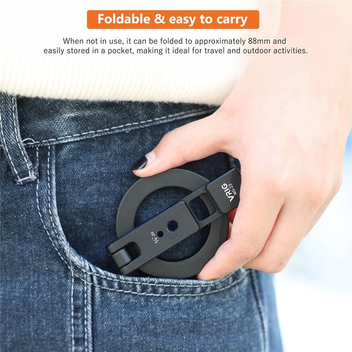 VRIG MG-26 Compatible with MagSafe Magnetic Portable Stand Foldable Aluminum Alloy Mount - 6