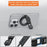 VRIG MG-26 Compatible with MagSafe Magnetic Portable Stand Foldable Aluminum Alloy Mount - 7