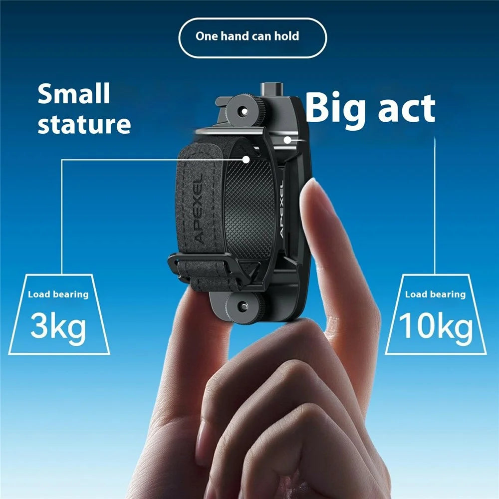 APEXEL APL-F007 Quick Release Plate Backpack Clip Binocular Mount Tripod Adapter Set for DSLR Camera  /  Telescope - 3
