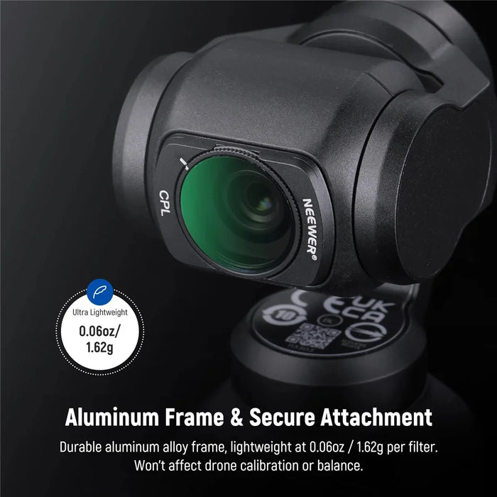 NEEWER FL-P5 4-Pack Magnetic ND Filter Kit for DJI Osmo Pocket 3 Variable Neutral Density Filters - 4