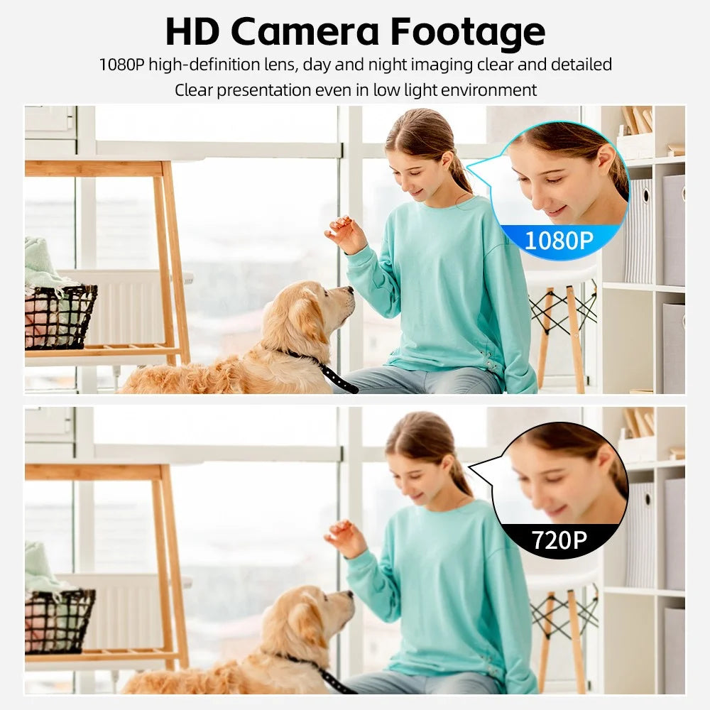 W02 1080P HD Security Camera Wide Angle Wireless Surveillance Camera Motion Detection WiFi Remote Monitor (No TF Card) - 4