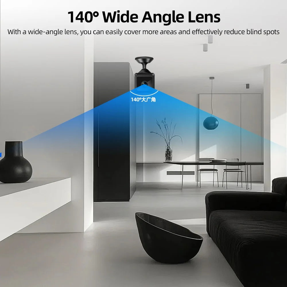 W02 1080P HD Security Camera Wide Angle Wireless Surveillance Camera Motion Detection WiFi Remote Monitor (No TF Card) - 6