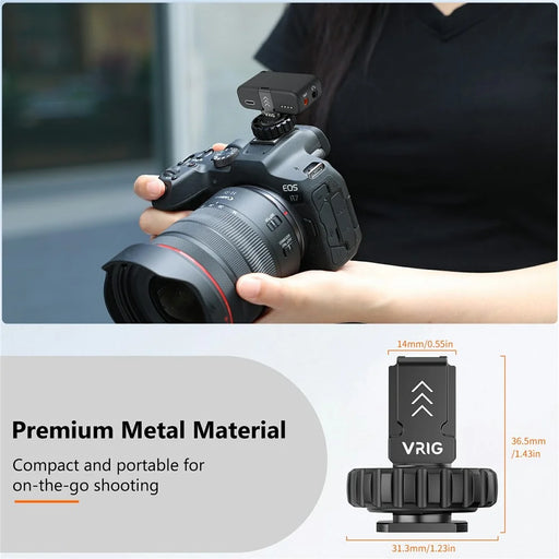 VRIG MC-02 For DJI Mic 2 Cold Shoe Mount Bracket 1 / 4 Thread Expansion Adapter Use On Tripod / Camera - 2