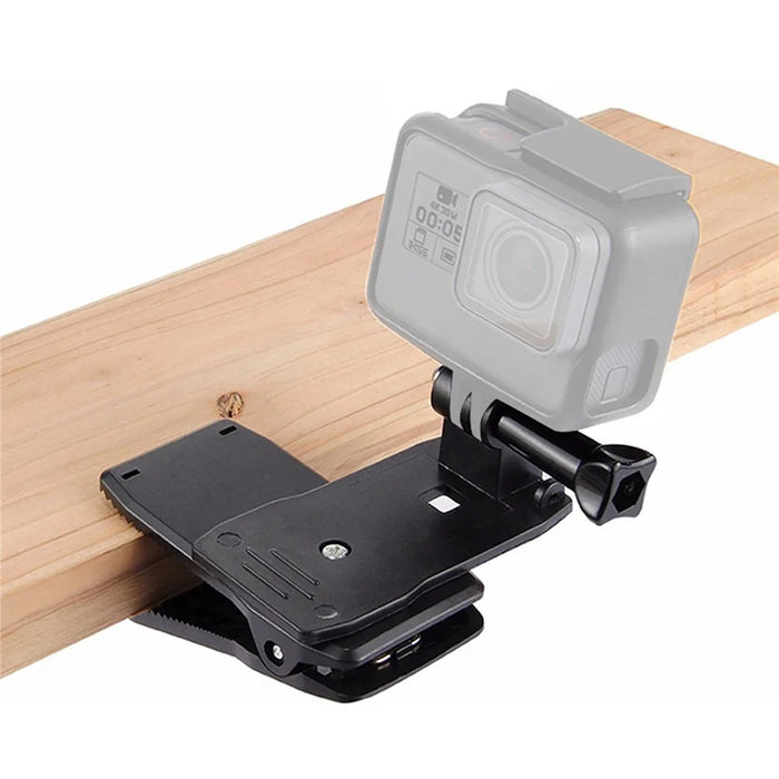 For GoPro/DJI Osmo Clip 360 Degrees Rotation Backpack Strap Mount Quick Installation Clamp Mount - 1