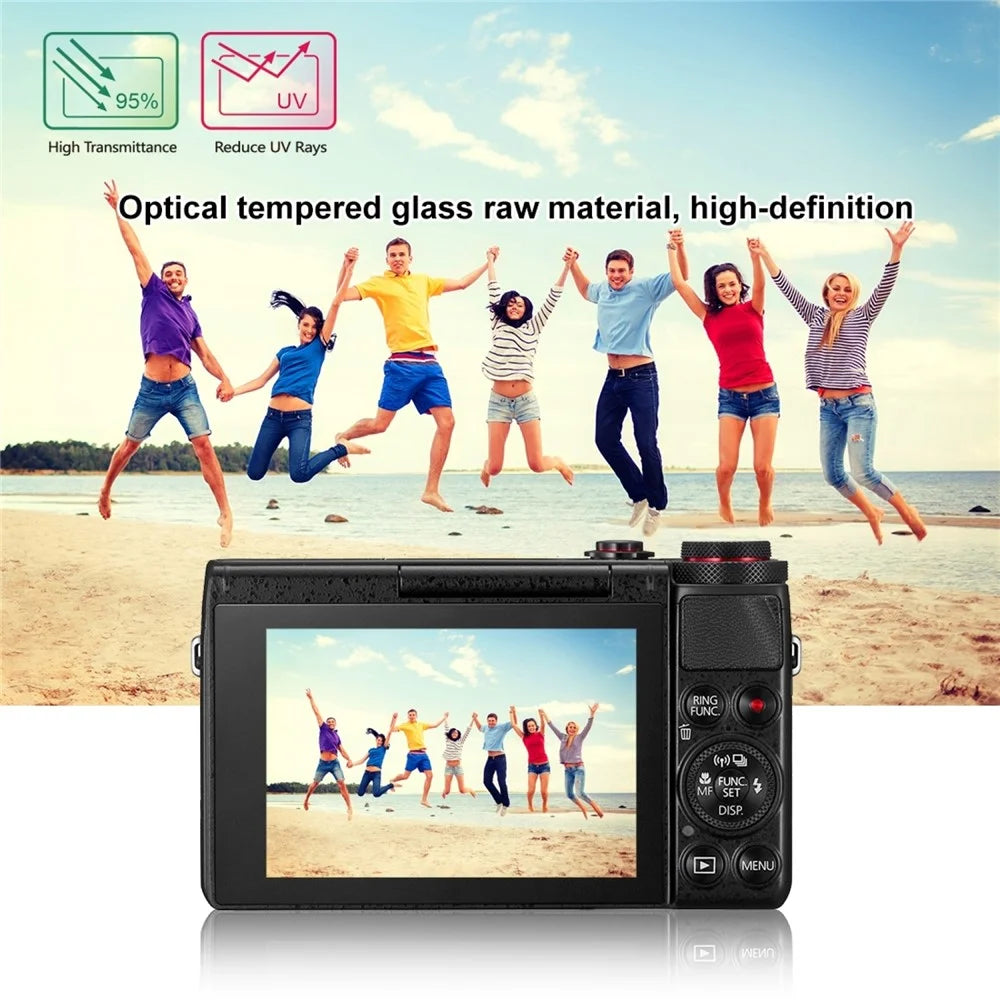 PULUZ PU5516 Camera Film for Canon PowerShot G7 X Mark II / G9 X Mark II / G1 X Mark III / EOS M6 / M6 Mark II / M100 / M50 / RP Tempered Glass Screen Protector - 7