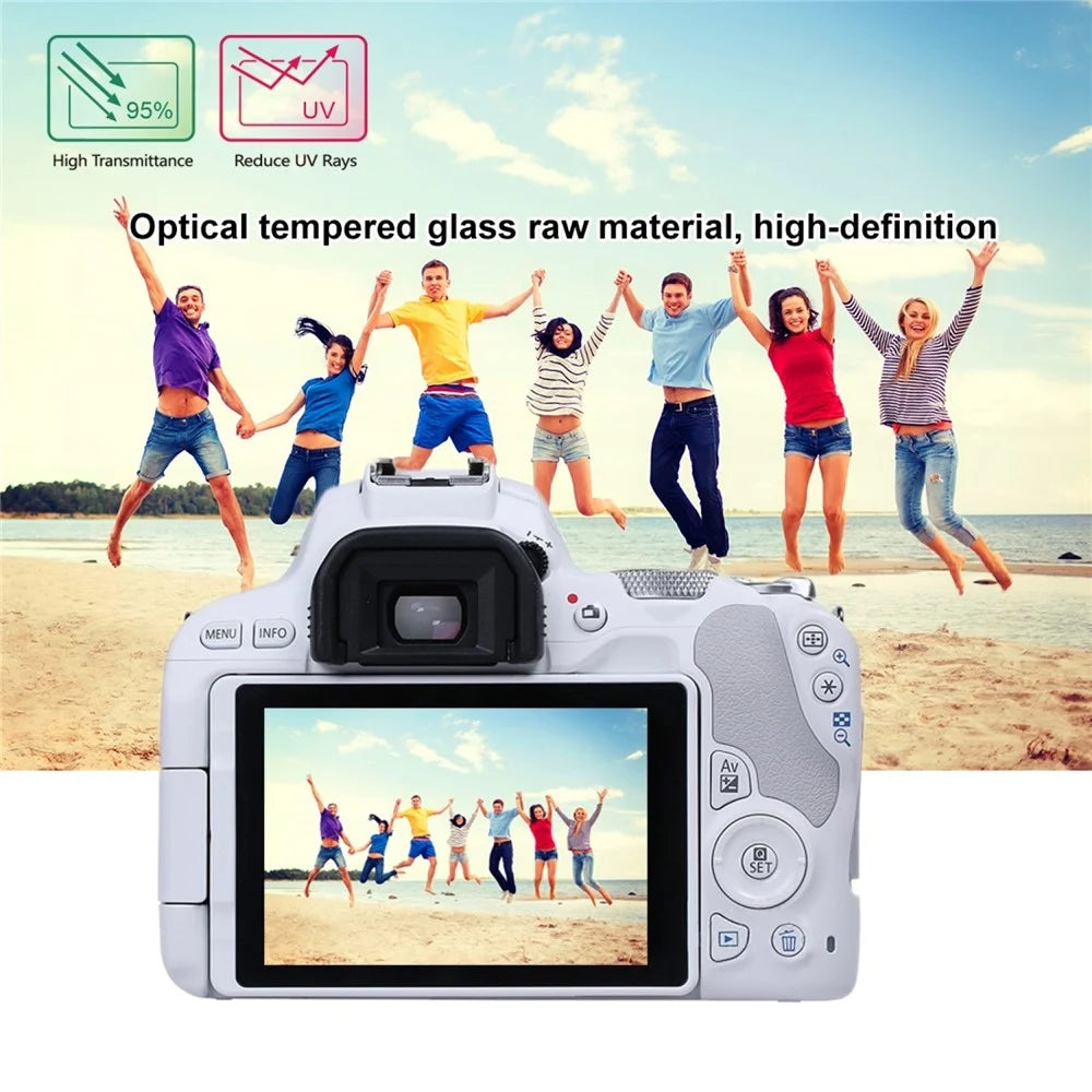 PULUZ PU5526 For Canon EOS 200D Camera 2.5D Curved Edge 9H Hardness Tempered Glass Screen Protector - 7