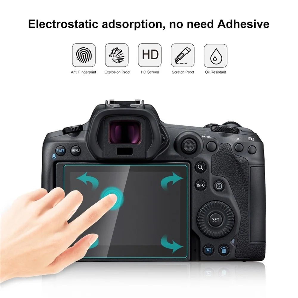 PULUZ PU5533 For Canon EOS R5 / R5 C Camera 2.5D Curved Edge 9H Hardness Tempered Glass Screen Protector - 2