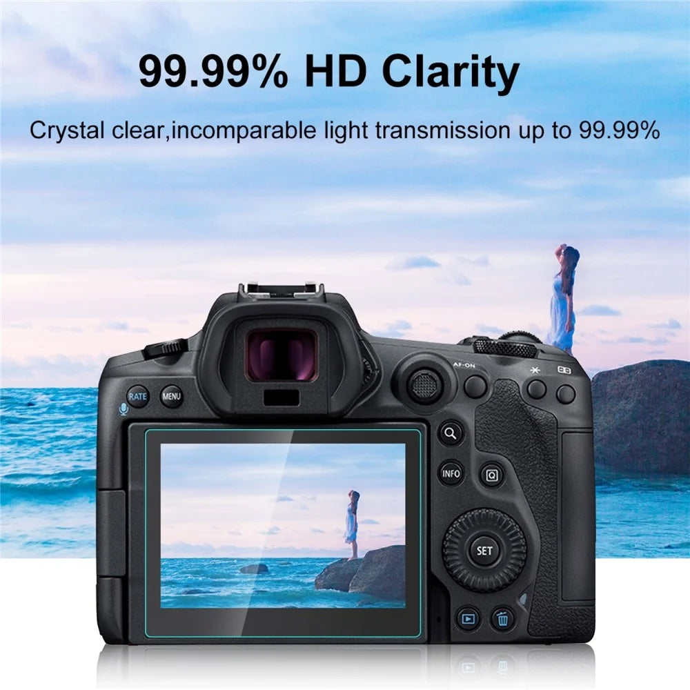 PULUZ PU5533 For Canon EOS R5 / R5 C Camera 2.5D Curved Edge 9H Hardness Tempered Glass Screen Protector - 6