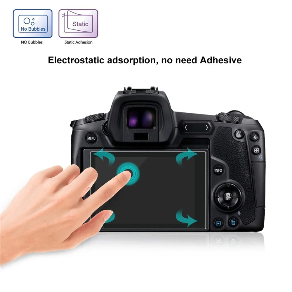 PULUZ PU5527 For Canon EOS R Camera 2.5D Curved Edge 9H Hardness Tempered Glass Screen Protector - 5