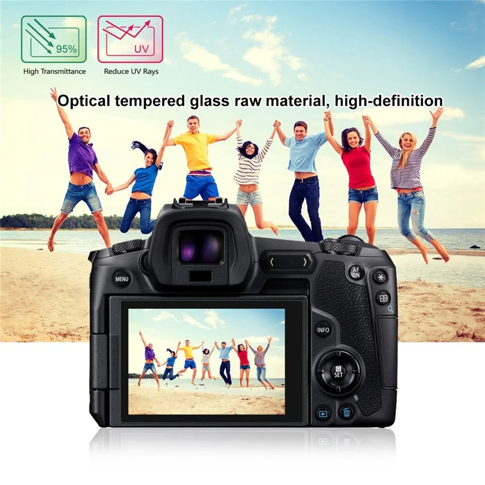 PULUZ PU5527 For Canon EOS R Camera 2.5D Curved Edge 9H Hardness Tempered Glass Screen Protector - 7