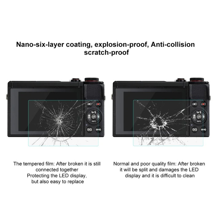 PULUZ PU5530 For Canon PowerShot G7 X Mark III Camera 2.5D Curved Edge 9H Tempered Glass Screen Protector - 4