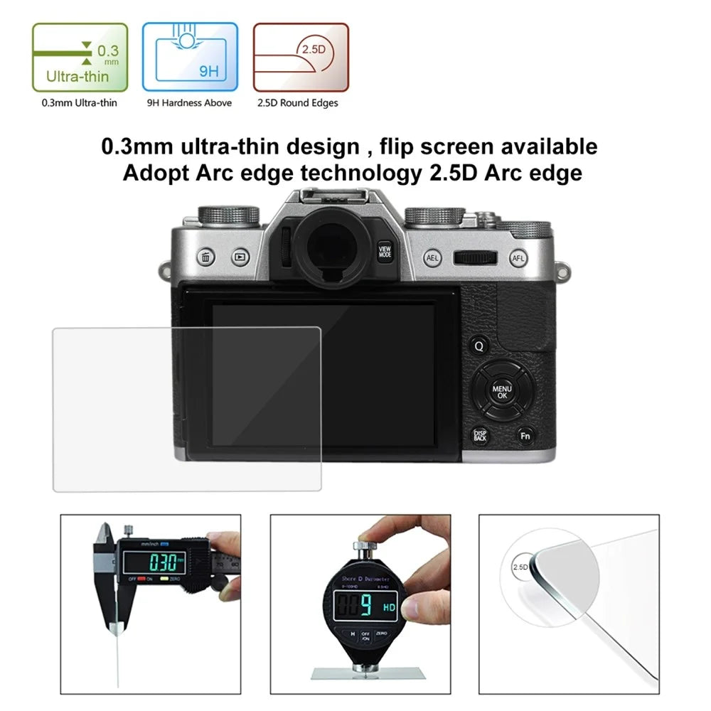 PULUZ PU5520 For Fujifilm X-T10 / X-T20 Tempered Glass Screen Protector 2.5D Curved Edge 9H Hardness Camera Film - 3