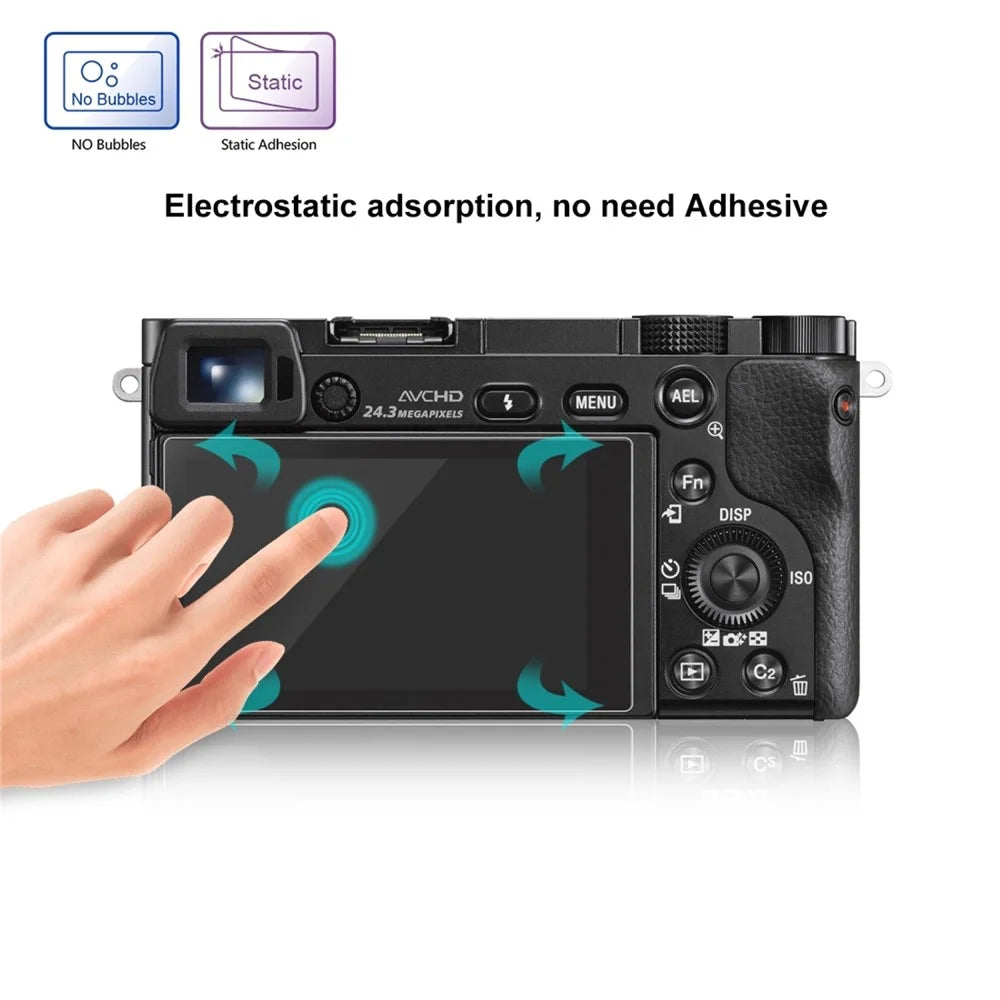 PULUZ PU5512 For Sony A6400 / A6000 / A6300 Tempered Glass Screen Protector 2.5D Curved Edge 9H Hardness Camera Film - 5
