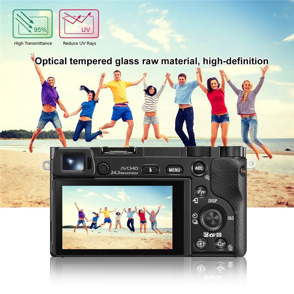 PULUZ PU5512 For Sony A6400 / A6000 / A6300 Tempered Glass Screen Protector 2.5D Curved Edge 9H Hardness Camera Film - 7
