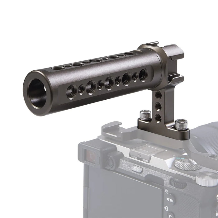 PULUZ PU3072GT Aluminum Alloy Top Handle with 3 Cold Shoe Mounts for Mirrorless DSLR Camera - 1