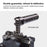 PULUZ PU3072GT Aluminum Alloy Top Handle with 3 Cold Shoe Mounts for Mirrorless DSLR Camera - 2
