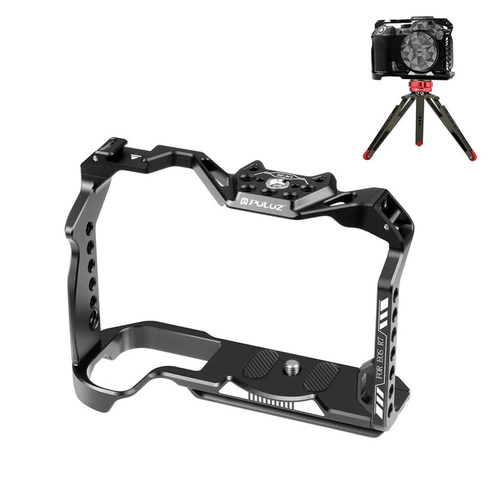 PULUZ PU3106B For Canon EOS R7 Camera Aluminum Alloy Rabbit Cage with 1 / 4 3 / 8 Inch Screw Hole - 1