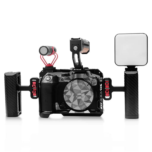 PULUZ PU3106B For Canon EOS R7 Camera Aluminum Alloy Rabbit Cage with 1 / 4 3 / 8 Inch Screw Hole - 2