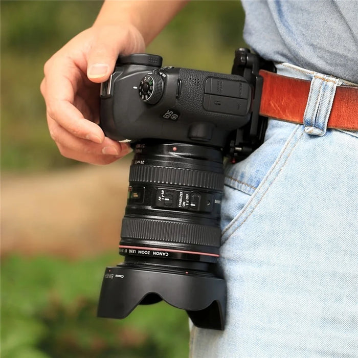 PULUZ PU231R Quick Release Belt Clip with Quick Release Plate Aluminum Alloy Backpack Mount Holder for Camera - 5