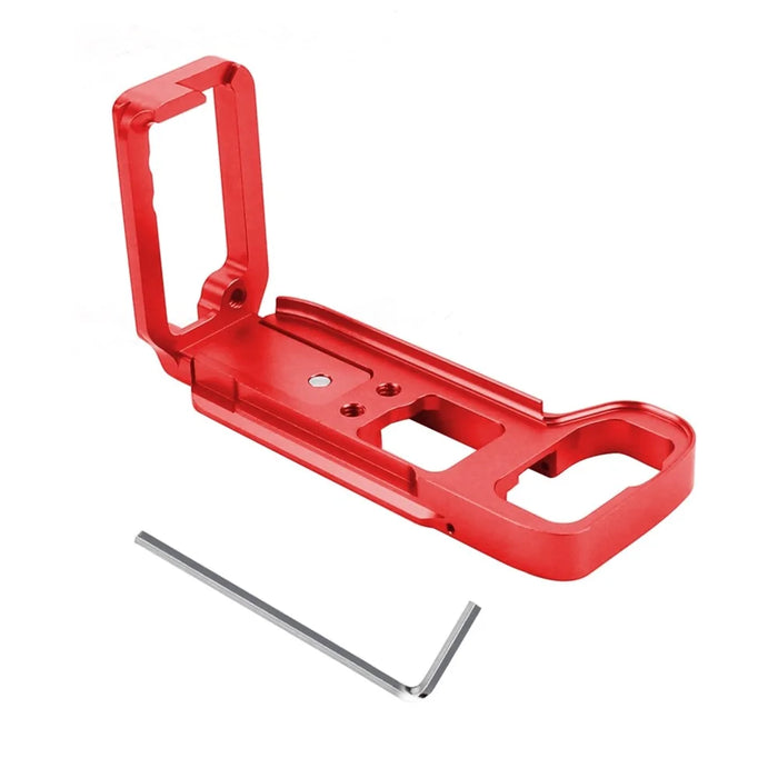 PULUZ PU3541 L-Shaped Quick Release Plate for Sony A9  /  A7 III  /  A7R III Aluminum Alloy Shooting Bracket - Red - 7