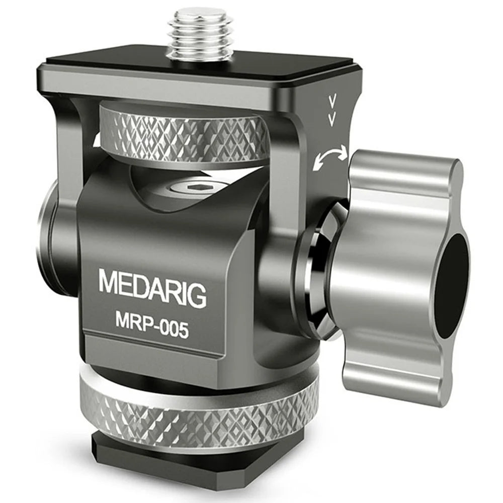 MEDARIG MPR-005 DSLR Mirrorless Camera Adjustable Aluminum Alloy Mount Cold Shoe Adapter - 1