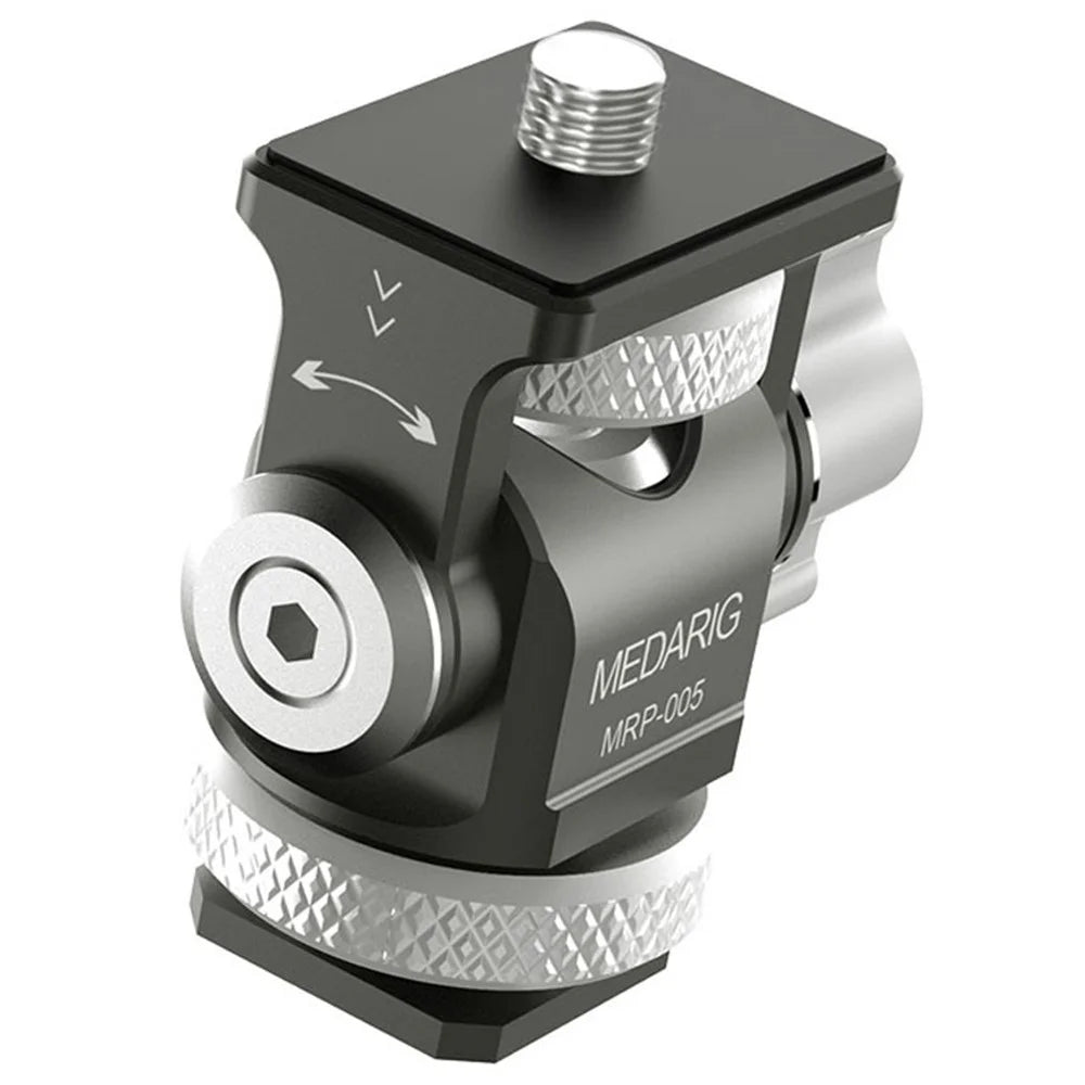 MEDARIG MPR-005 DSLR Mirrorless Camera Adjustable Aluminum Alloy Mount Cold Shoe Adapter - 2