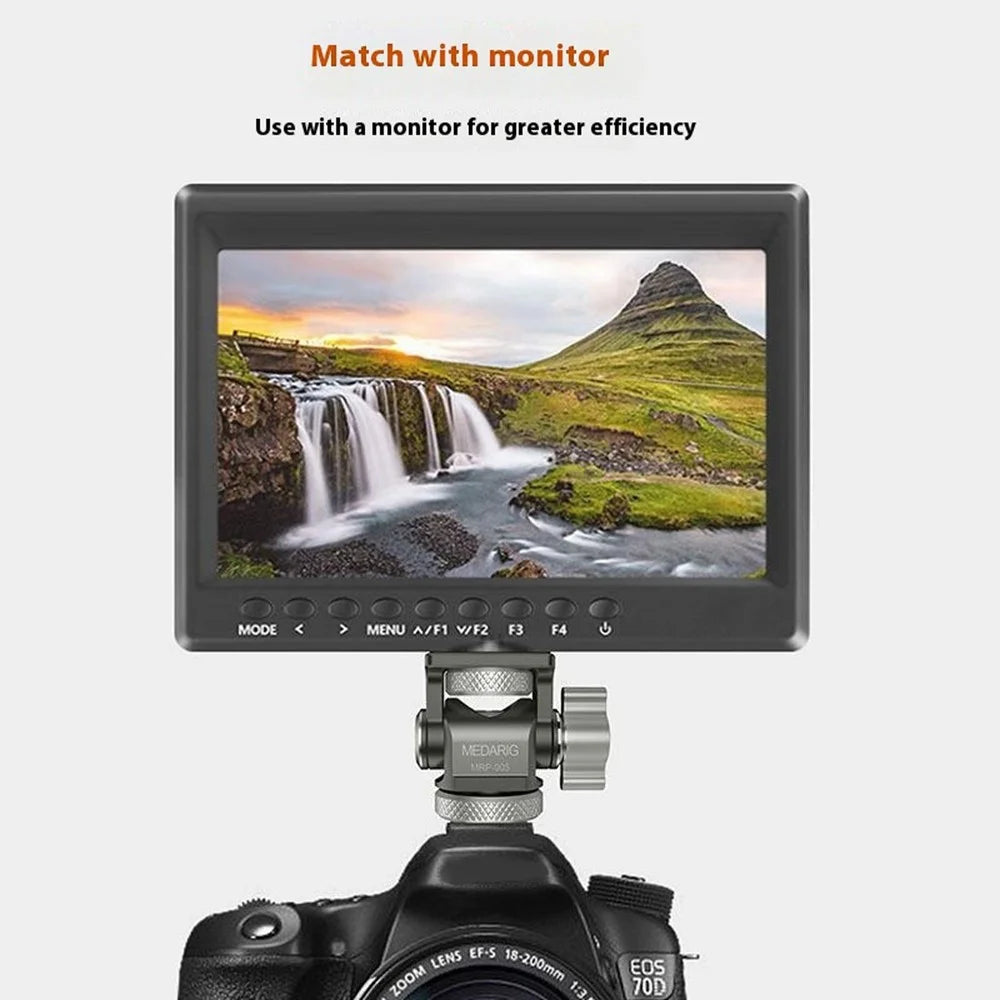 MEDARIG MPR-005 DSLR Mirrorless Camera Adjustable Aluminum Alloy Mount Cold Shoe Adapter - 5