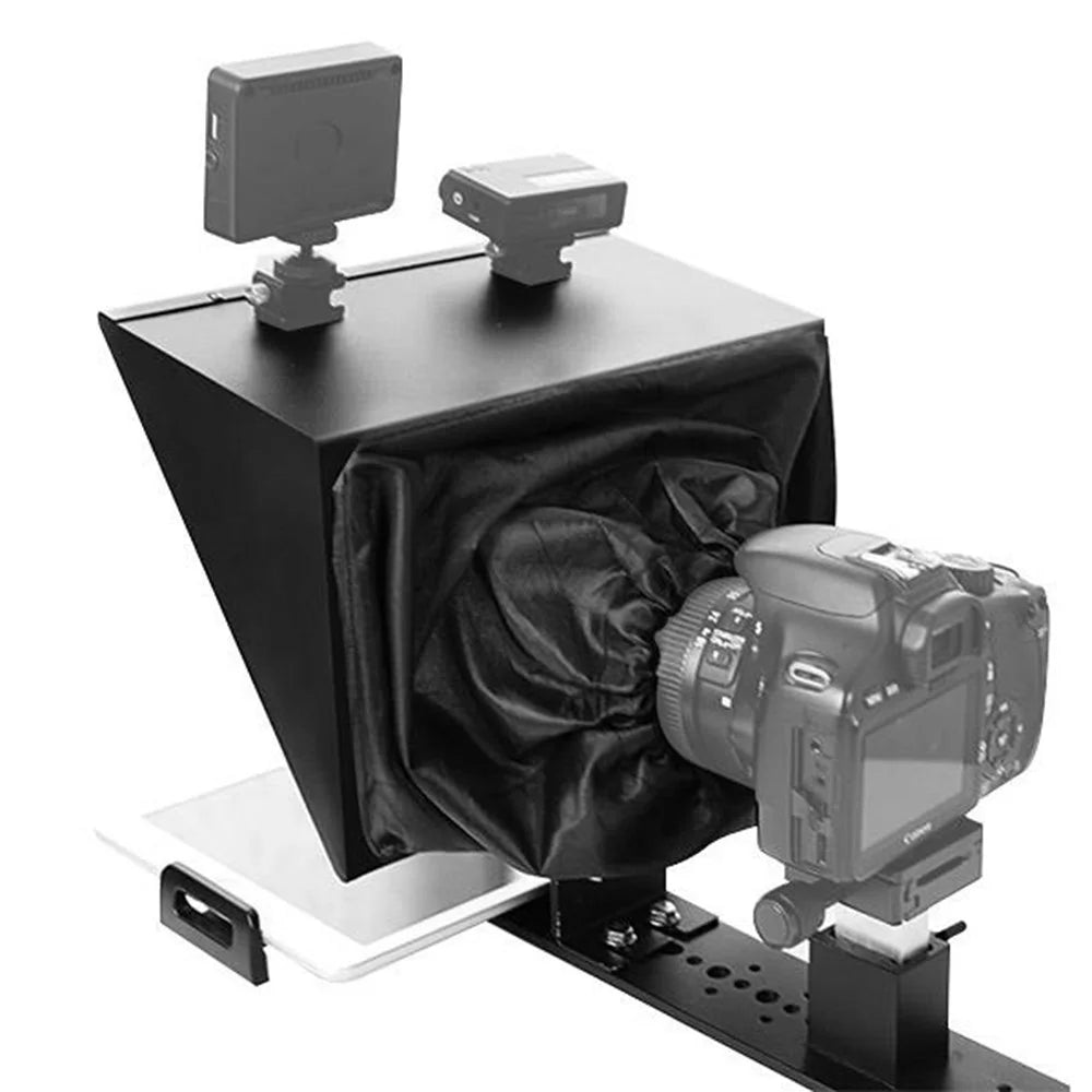 FEELWORLD TP13A Wide Angle Teleprompter with Remote Controller for Smartphone / Tablet / DSLR Camera - 6