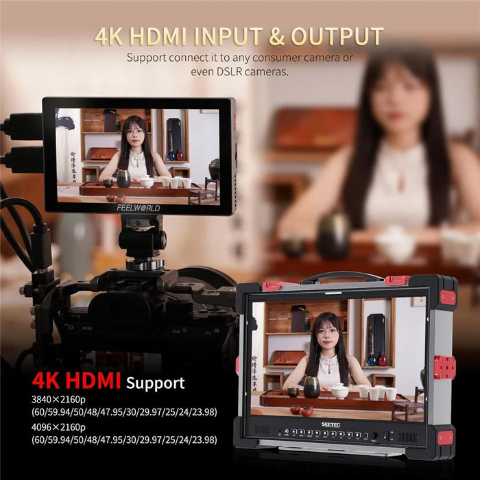 FEELWORLD P6X 5.5 Inch 4K Monitor HD Display Screen High Definition Touch Monitor for DSLR Mirrorless Cameras - 5