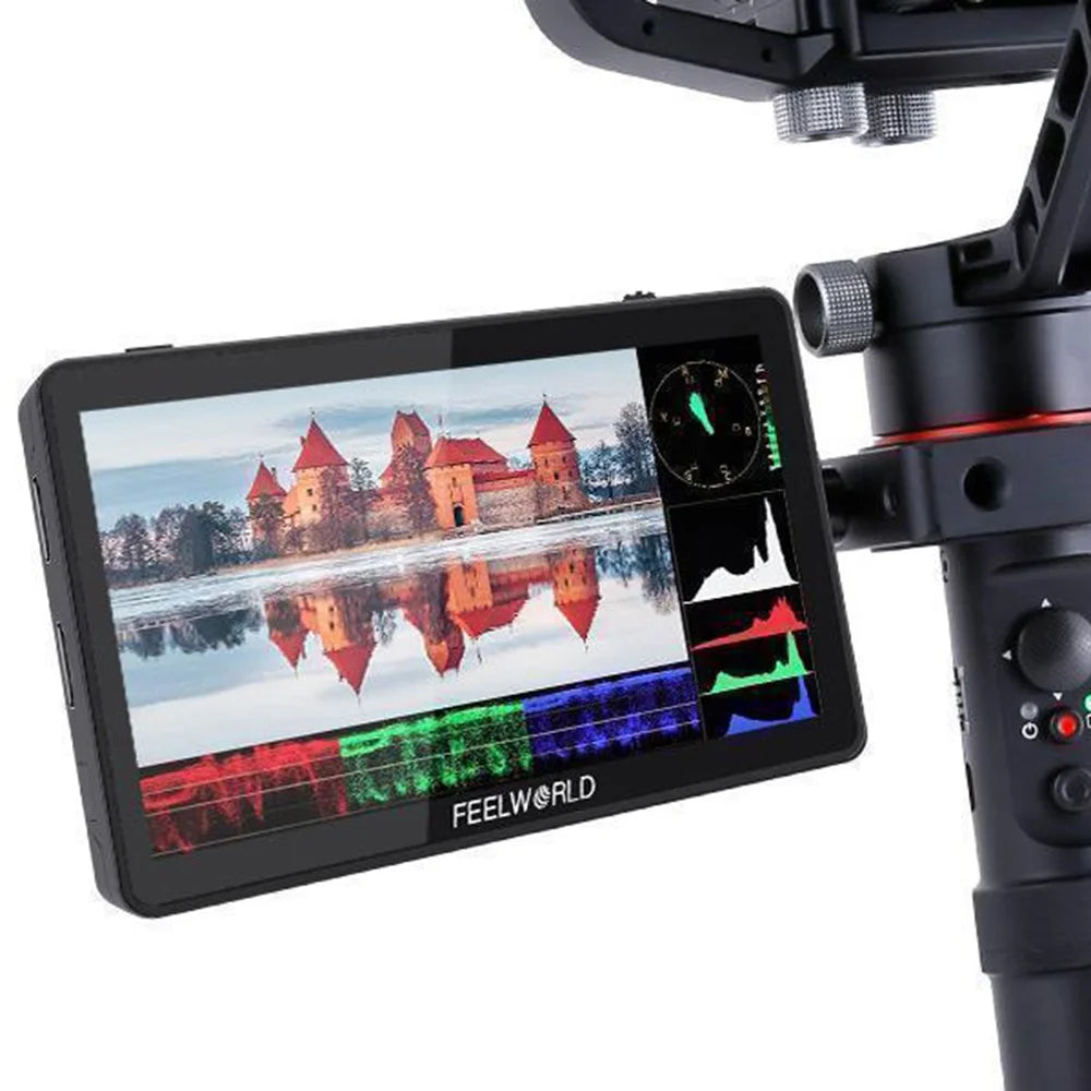 FEELWORLD F6 PLUS V2 4K Photography Monitor 6 Inch Touch Screen Display for DSLR / Mirrorless Camera Accessory - 3