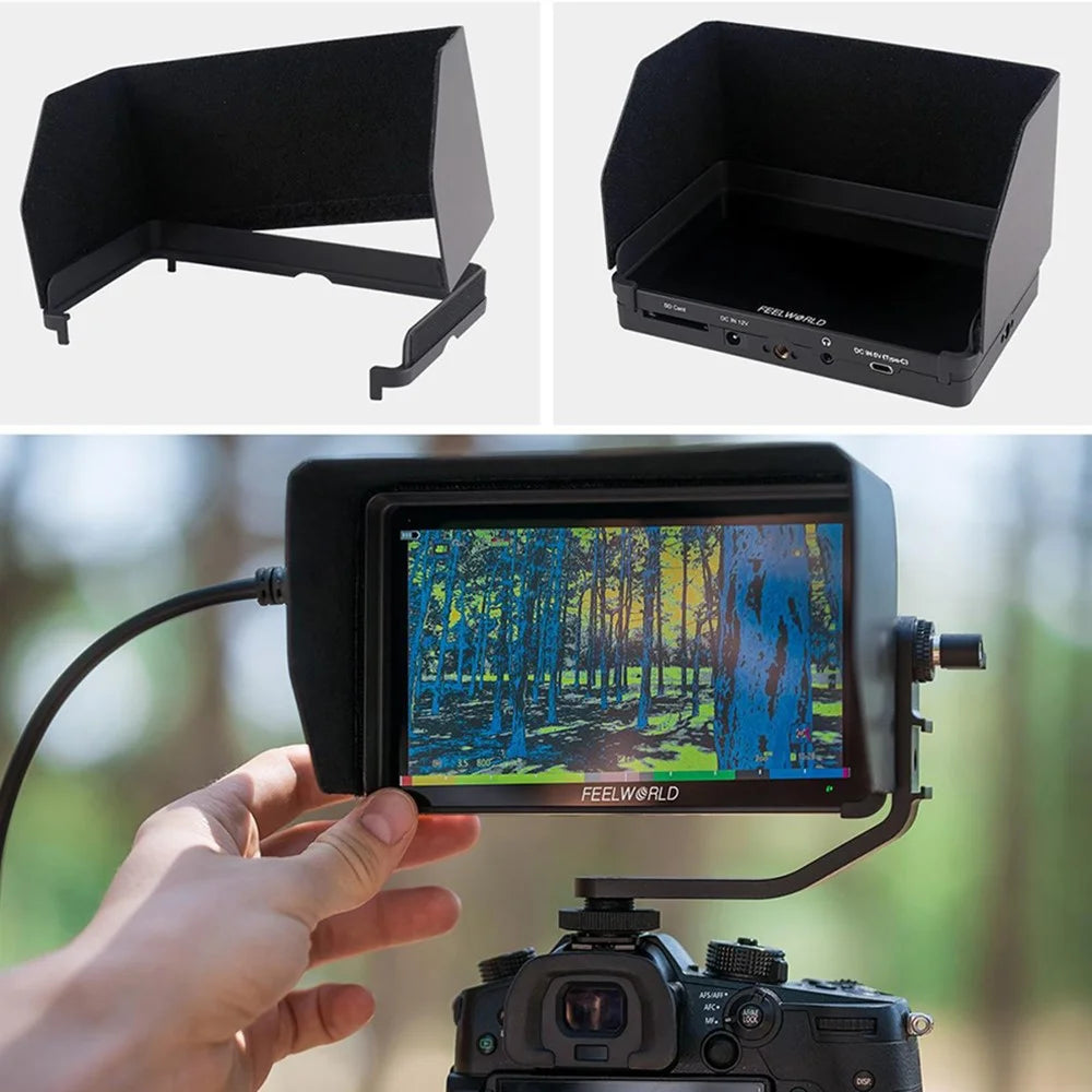 FEELWORLD F6 PLUS V2 4K Photography Monitor 6 Inch Touch Screen Display for DSLR / Mirrorless Camera Accessory - 6
