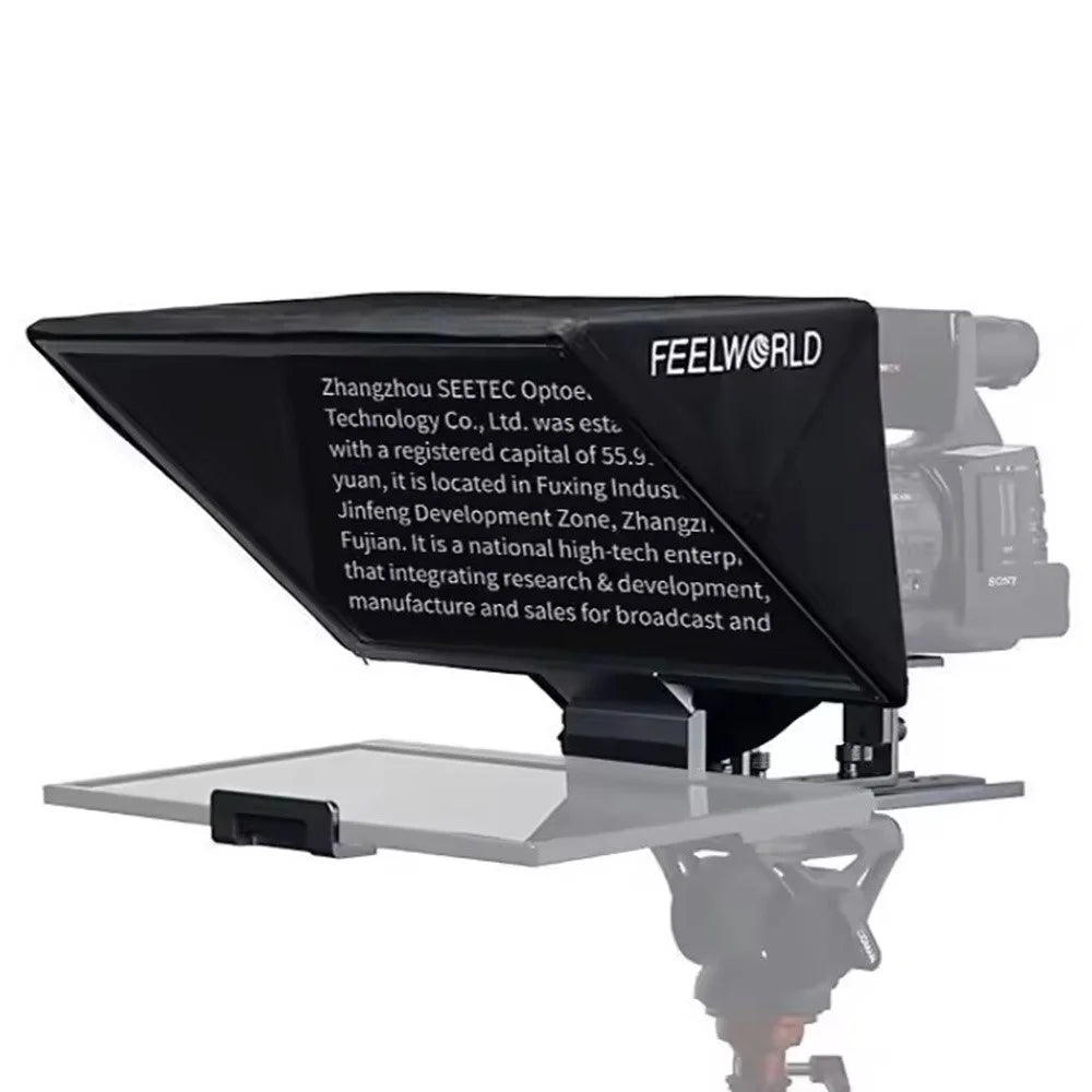 FEELWORLD TP16 11 Inch Camera Teleprompter Portable Folding Prompter  /  Video Recording Screen for DSLR  /  Smartphone  /  Live Streaming - 2