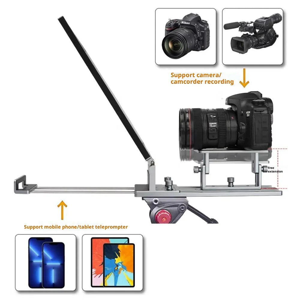 FEELWORLD TP16 11 Inch Camera Teleprompter Portable Folding Prompter  /  Video Recording Screen for DSLR  /  Smartphone  /  Live Streaming - 6