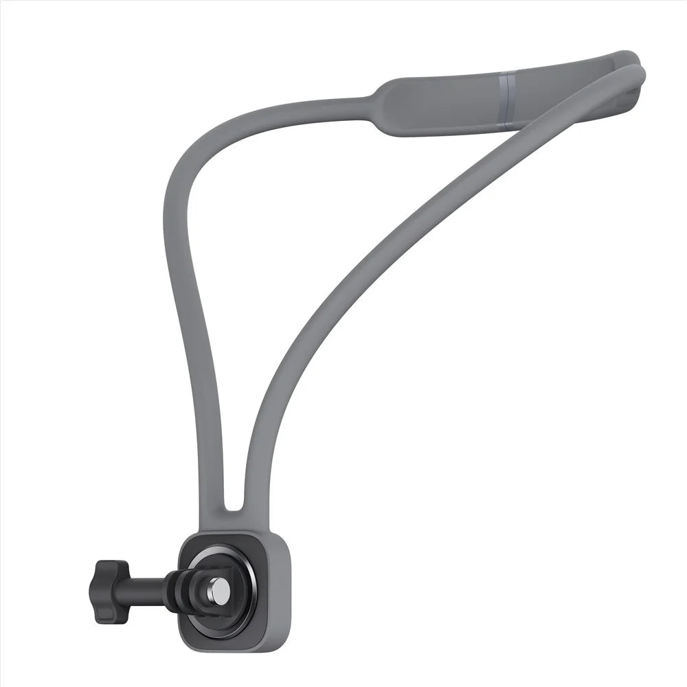 K08-1C Portable Neck Mount Sports Camera Holder Neck Mount Action Camera Holder Versatile Vlog Aceessories - Grey - 1