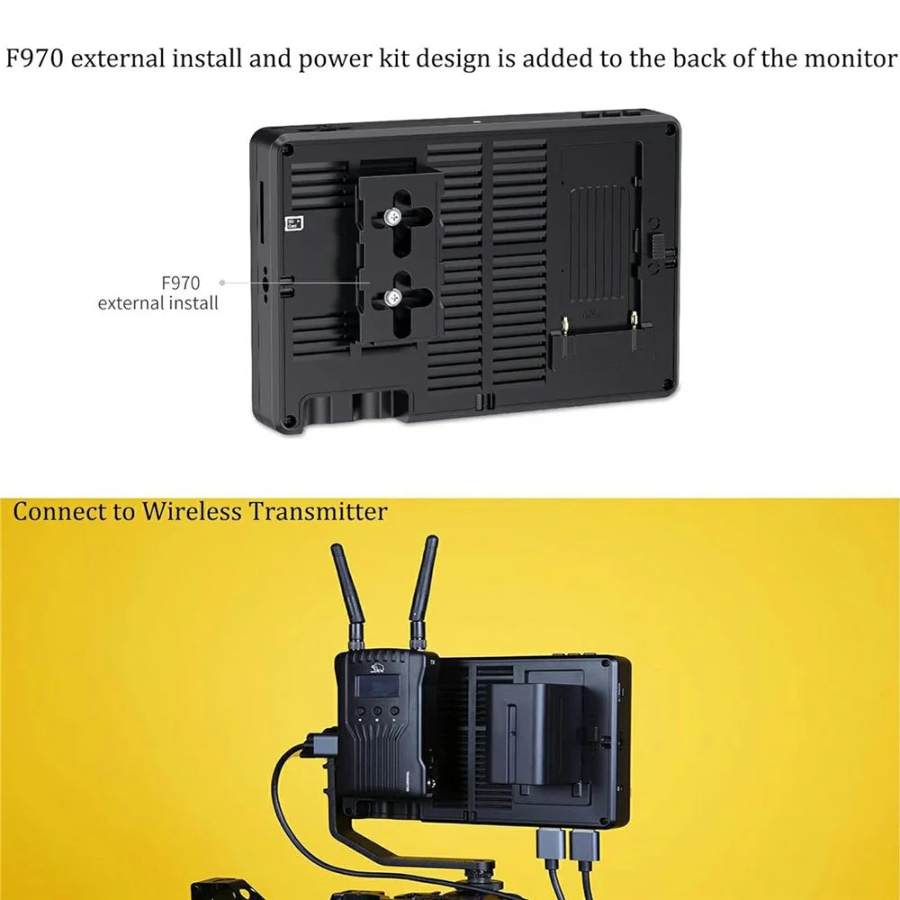 FEELWORLD LUT7 Pro 7-Inch Ultra Bright Camera Monitor 2200nits Director Photography 3D LUT Filming Display for Outdoor Shooting - 3