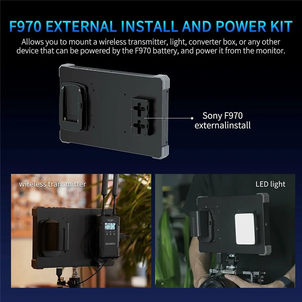 FEELWORLD T10 10.1 Inch 4K Camera Monitor External Display for DSLR / Mirrorless Cameras - 5