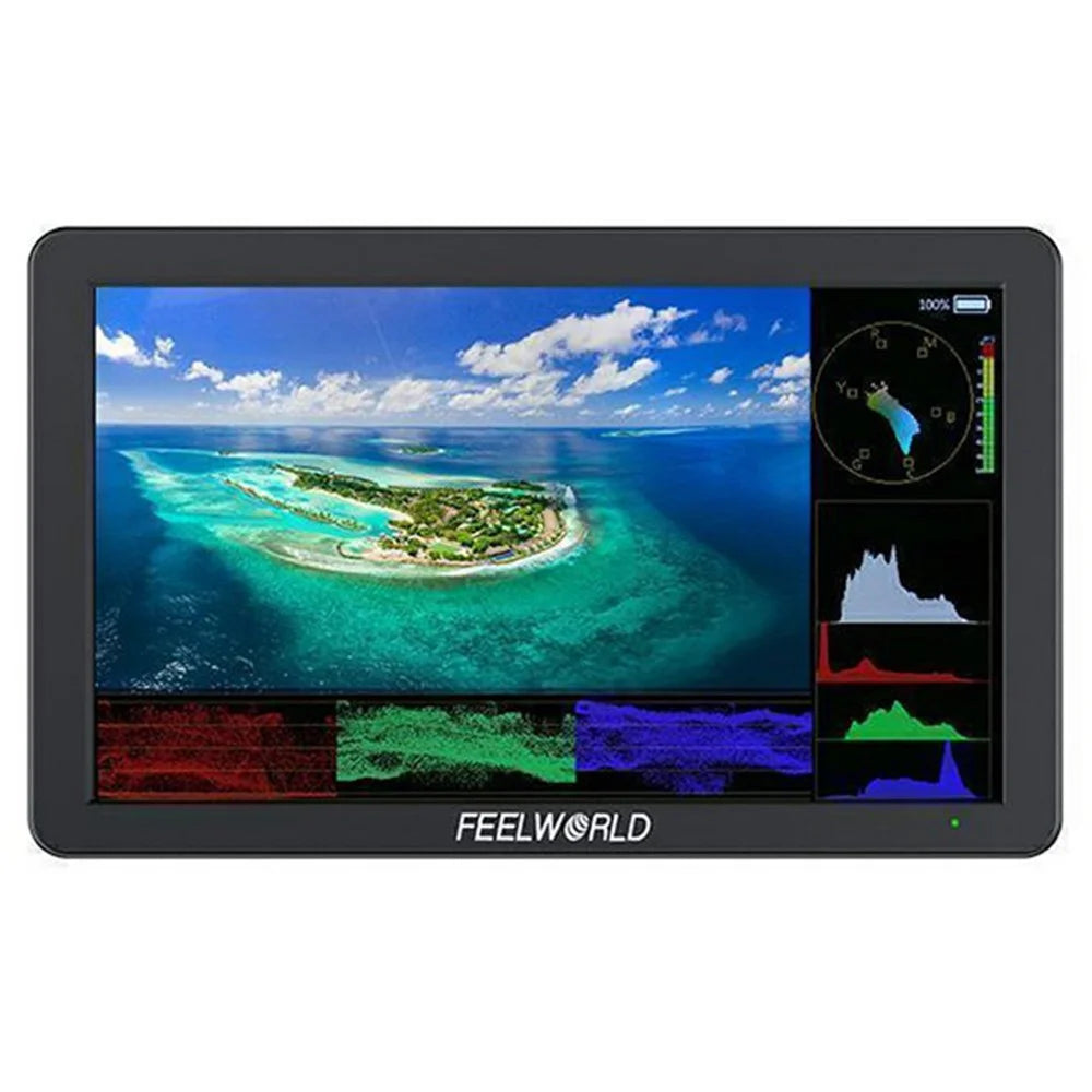 FEELWORLD T6 6 Inch Camera Monitor Aluminum DSLR / Mirrorless Camera External HD IPS Display for Photography - 1