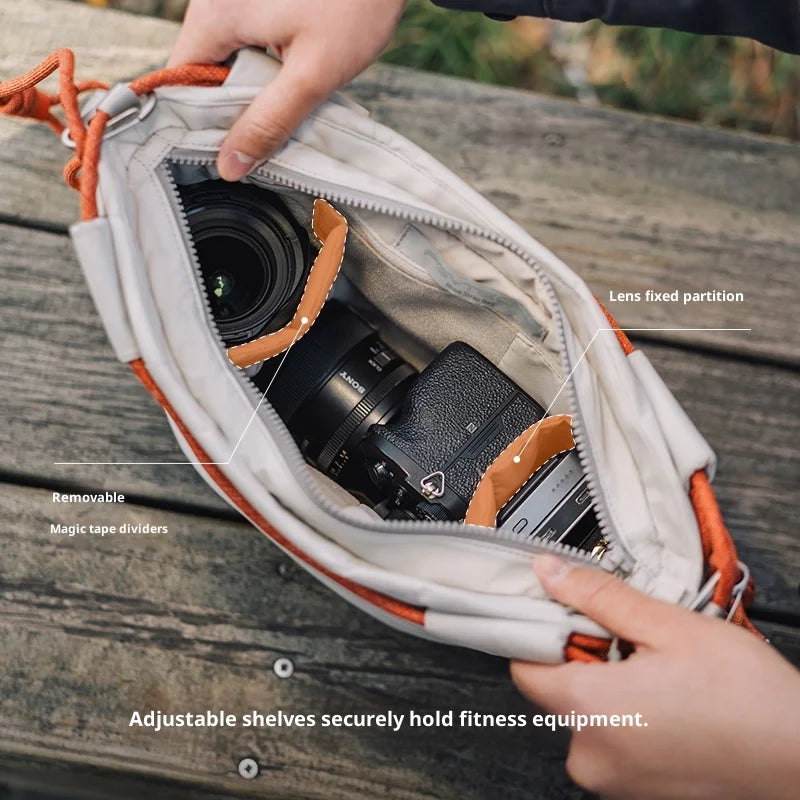 PGYTECH OneGo Lightweight Camera Bag Waterproof Expandable Shoulder Pack Drawstring Photography Bag - Black - 5