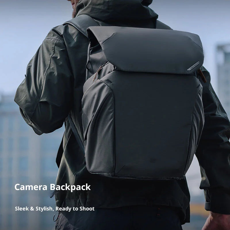 PGYTECH OneGo 25L Camera Backpack Waterproof Travel Bag with Magnetic Closure for DSLR / Mirrorless Photography  - Matte Black - 2