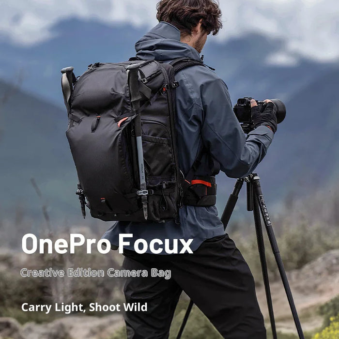 PGYTECH OnePro Focux 35L Camera Backpack Outdoor Hiking Bag for Photography, Travel Bag with Laptop Compartment - Deep Space Black - 2