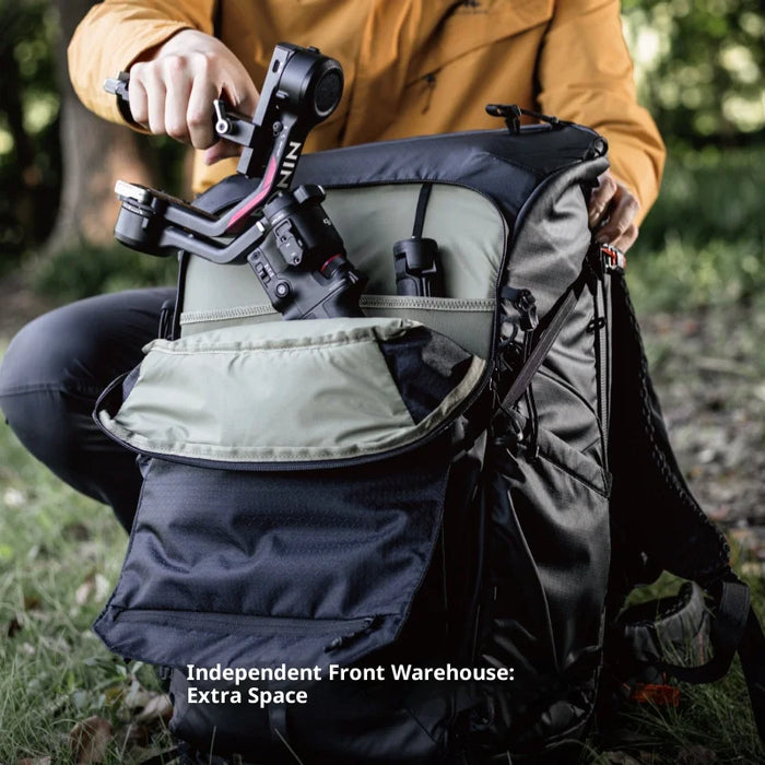 PGYTECH OnePro Focux 35L Camera Backpack Outdoor Hiking Bag for Photography, Travel Bag with Laptop Compartment - Deep Space Black - 4