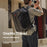 PGYTECH OneMo Travel 35L Camera Backpack Handheld Crossbody Shoulder Bag for Canon / Nikon / Sony and DJI Drones - Twilight Black - 2