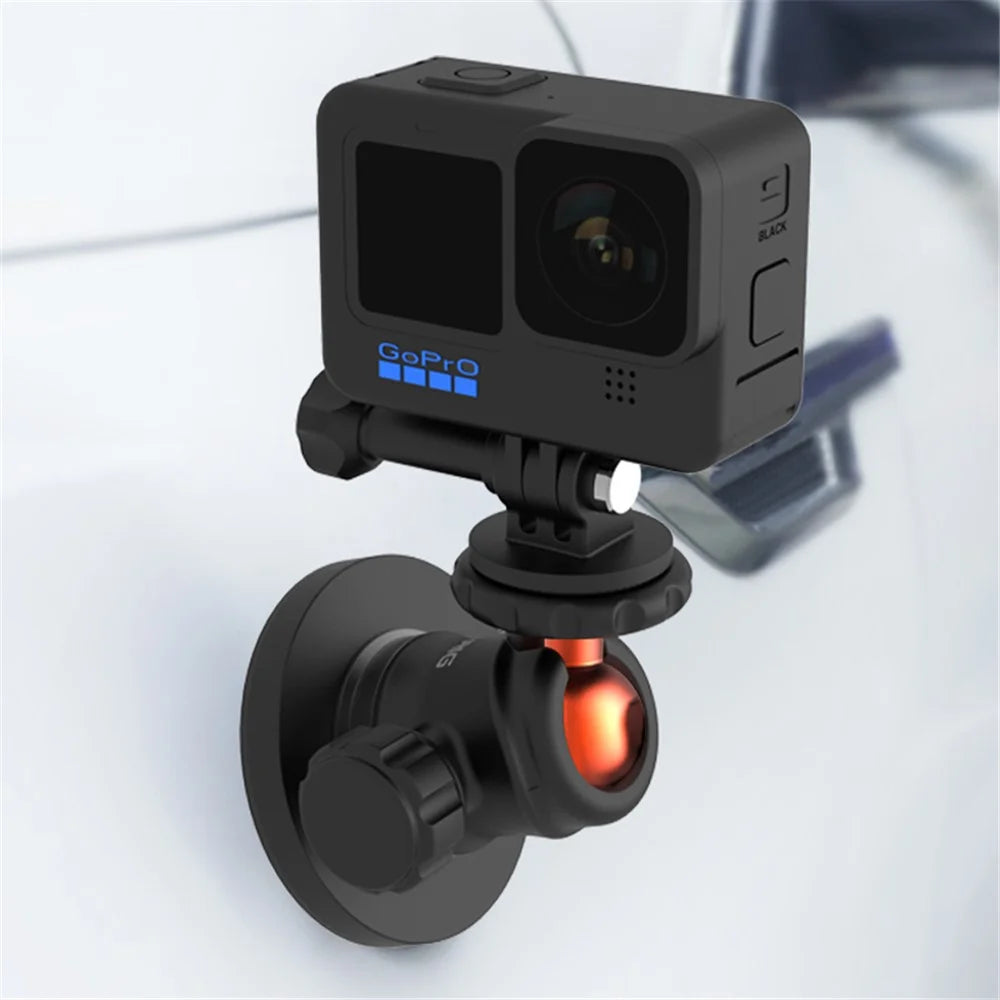 UURIG Magnetic Bracket for Sports Camera Angle Adjustable Aluminum Alloy Stand - 2