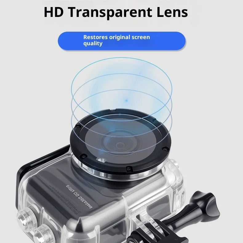 For Insta360 Go Ultra Waterproof Case 50m Underwater Professional Action Camera Diving Housing - 5